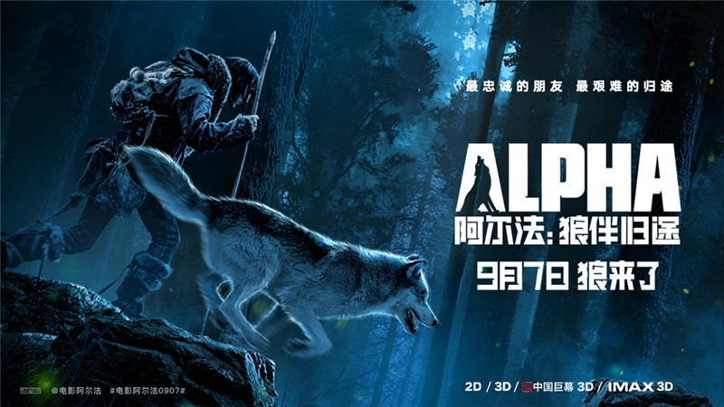 《阿尔法:狼伴归途》定档9月7日 海报预告双发