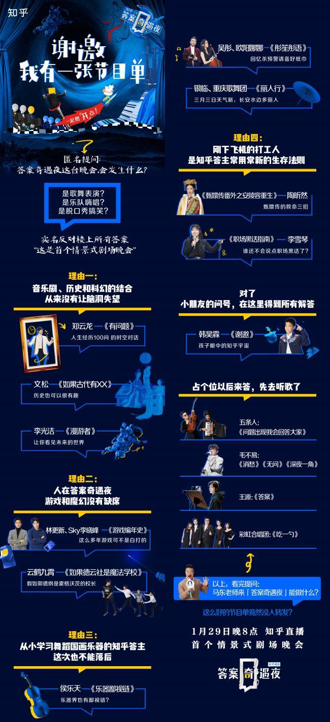 《答案奇遇夜》节目单颁布 答案奇遇之旅即将开启