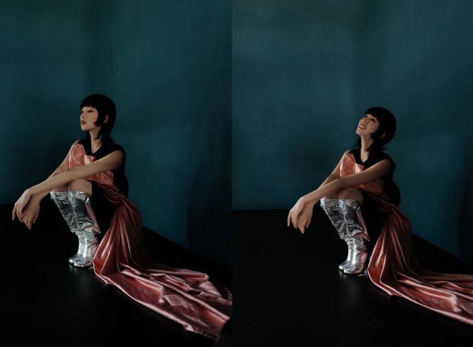 刘诗诗齐刘海鲻鱼头造型打破摩登飒爽