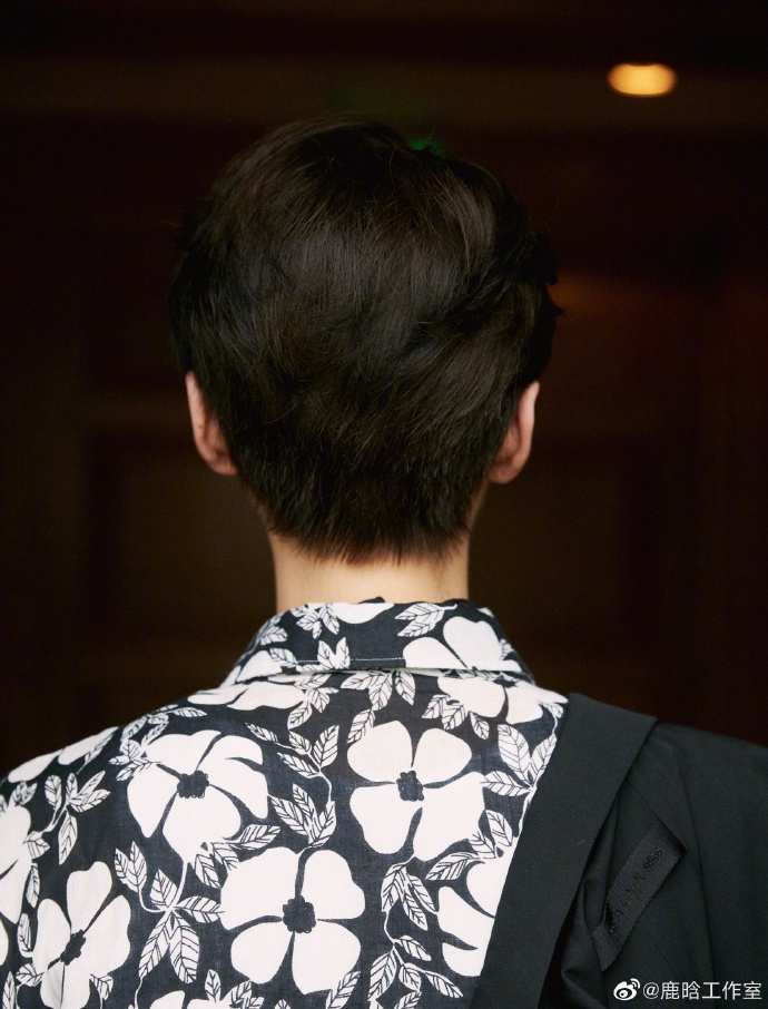 鹿晗着花瓣衬衫展侧颜 搭配同色系丝巾成熟不失少年感_娱乐频道_中国